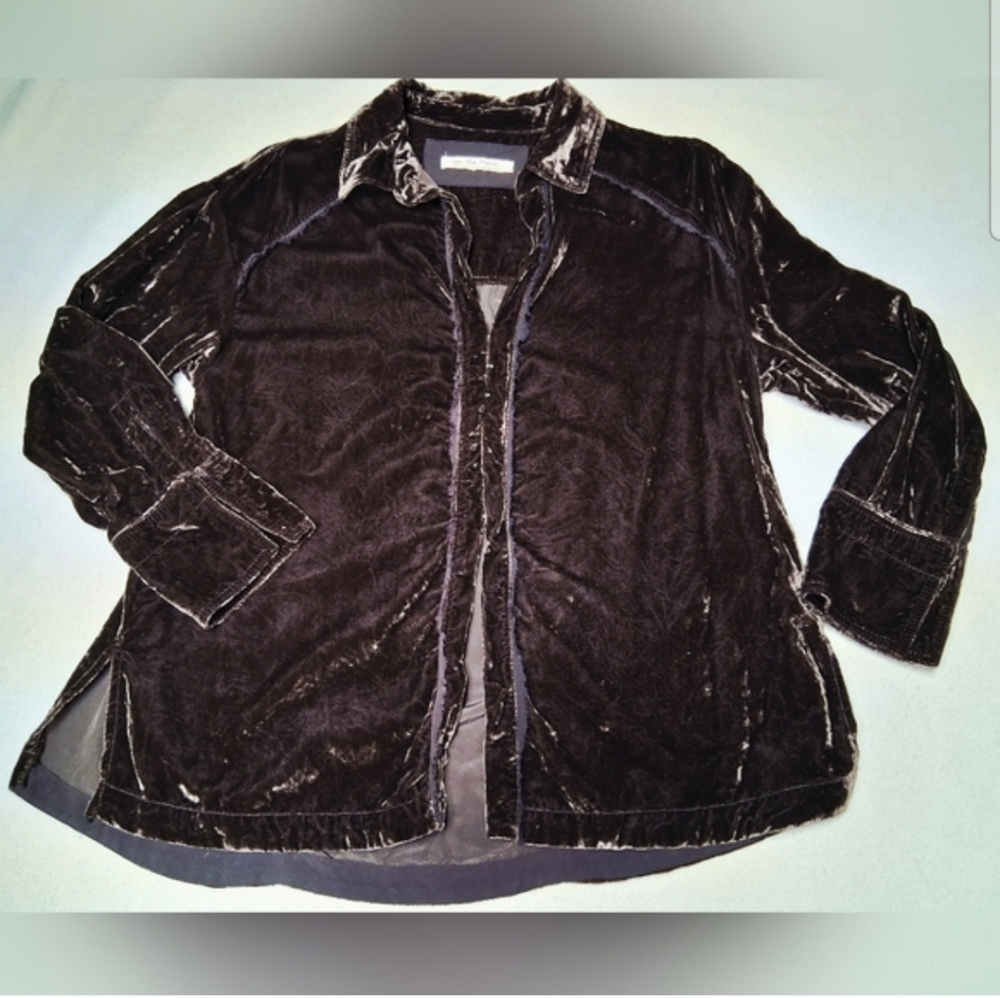 We The Free Deep Purple Velvet Jacket - Picture 7 of 7